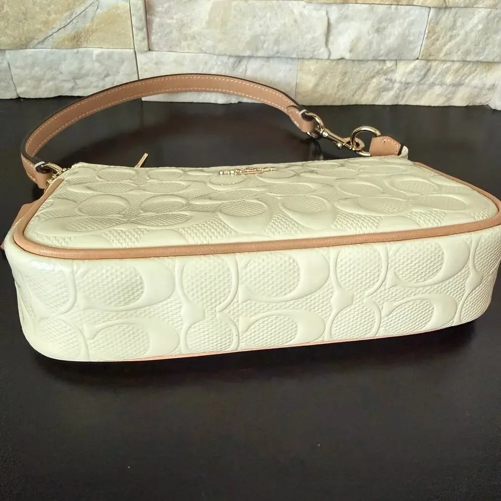 New‼️Coach Nolita 19 In Signature Leather With Charms Gold/Light Lemon CEM98